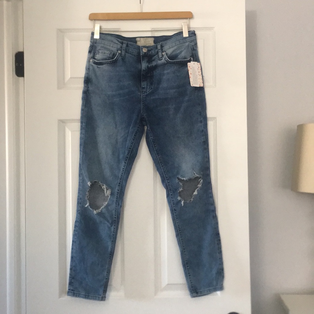 Free People Busted Knee Jeans